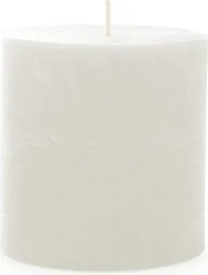 Obrázok produktu pre Spaas Rustikálna sviečka v tvare kmeňa, 7/6,8 cm, 1 kus - biela