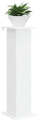 Image de Support pour plantes, lot de 2 - Étagère en bois pour plantes - 30,5 x 30 x 100,5 cm - Étagère pour pots de fleurs - Blanc