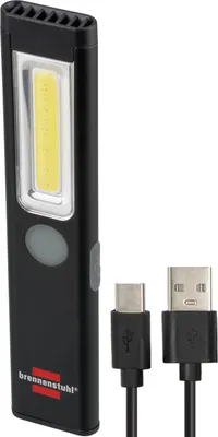 Zdjęcie produktu dla Brennenstuhl 1175590110, Latarka ręczna, Czarny, Metal, Przyciski, IP20, LED