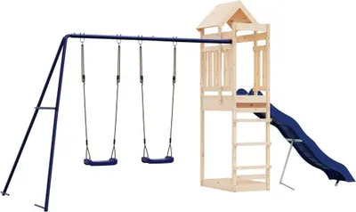 Produktbild von vidaXL Spielturm Massivholz Kiefer