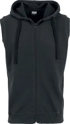 Produktbild von Urban Classics Kapuzenjacke Herren Sleeveless Terry Zip Hoodie schwarz 5XL