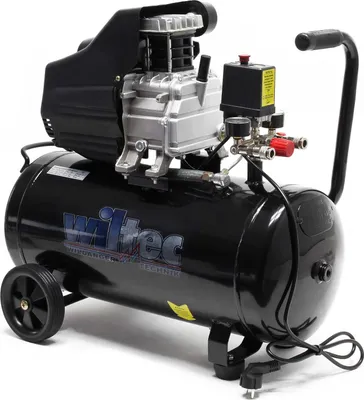 Produktbild von Wiltec Druckluftkompressor mit 50L Kessel, 1500W Druckluftkessel mit 2 PS 212l/min Werkstattkompressor Luftdruckkompressor, mobiler Kompressor