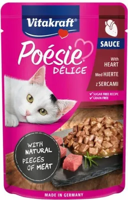 Produktbild von VITAKRAFT POESIE DELICE Herzen - Nassfutter für Katzen - 85 g