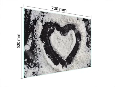 Produktbild von Glasschutzplatte Für Herd 70X52 Herz