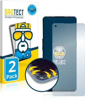 Produktbild von 2x BROTECT Fullscreen Schutzfolie für Oppo Reno 4 Pro Displayschutz Folie Fullcover Klar Transparent