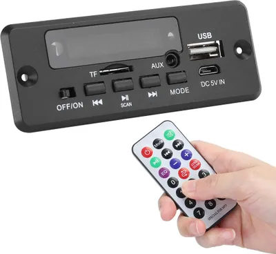 Image de Carte de d?codage MP3, affichage num?rique Bluetooth, amplificateur, d?codeur MP3 avec ?metteurs FM, module lecteur, 2 X 3 W, noir, accessoires, amplificateur, support pour carte m?moire MMC,