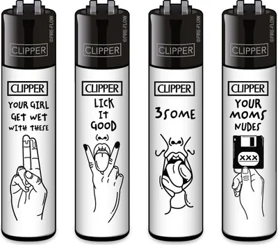 Produktbild von Clipper® Feuerzeuge 4er Set: FFX Adult #1