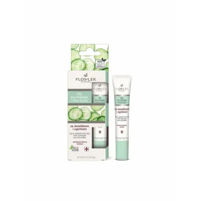 Produktbild von Augenlid- und Augenpartie-Gel mit Augentrost und Gurke 15ml (Tube)
