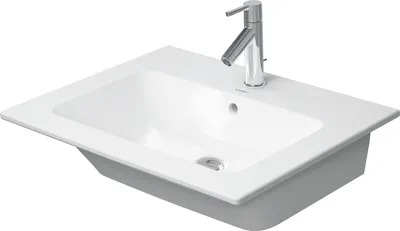 Produktbild von Duravit Möbelwaschtisch Me by Starck 63x49cm, we s-matt, WG, m HL, ÜL, HLB
