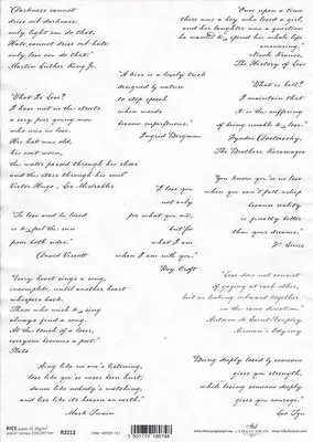 Immagine prodotto di ITD carta di riso decoupage tecnica artigianale tovagliolo di carta-R2212 Citazioni, frasi in inglese