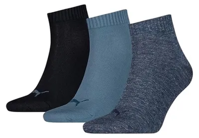 Obrázok produktu pre Puma Quarter Socken 3-pack, denim 2.0: veľkosť 43-46