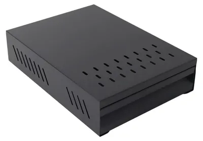 Kaffee-Klopfbox aus Edelstahl, schwarz, 28x18x6,3 cm