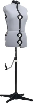 Obrázok produktu pre vidaXL Dressmaker's Dummy Adjustable Female Grey M Veľkosť 40-46