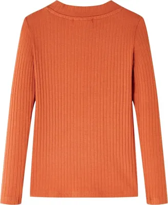 Immagine prodotto di vidaXL Camicia a maniche lunghe per bambini arancione scuro 104