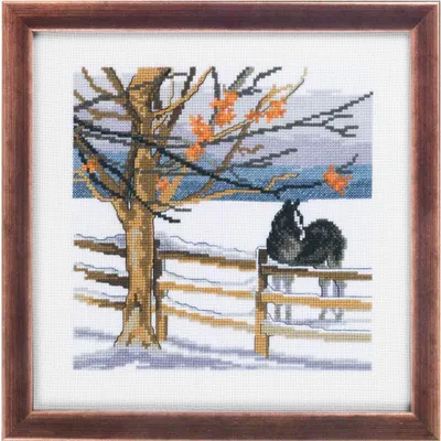 Immagine prodotto di Kit Permin per ricamo a punto croce "Cavallo", schema contato, 25x25cm, 92-8307