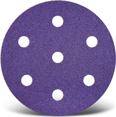 Produktbild von MENZER Titanium HD Klett-Schleifscheiben, 90 mm, 7-Loch, f. Exzenterschleifer, Keramik-Mix (50 Stk.) K150