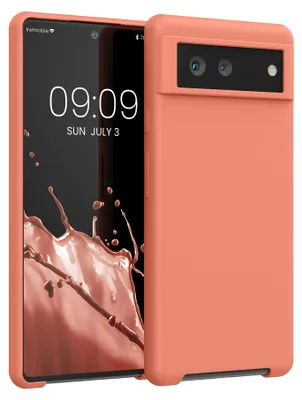 Produktbild von kwmobile Handyhülle für Google Pixel 6 Hülle - Case Silikon - Kabelloses Laden - Schutzhülle Cover in Soft Blush