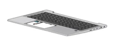 Produktbild von HP M07089-041, Tastatur, 2,54 cm (1"), Deutsch, HP, EliteBook 840 G7