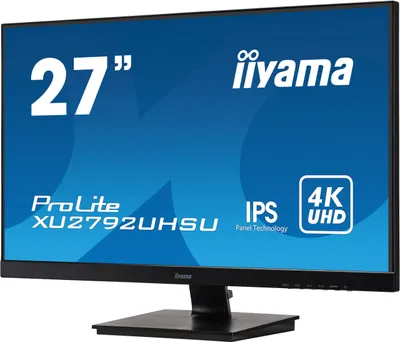 Produktbild von iiyama ProLite XU2792UHSU-B1, 68,6 cm (27"), 3840 x 2160 Pixel, 4K Ultra HD, LED, 4 ms, Schwarz