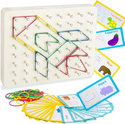 Productafbeelding van Geoboard van hout met kaarten