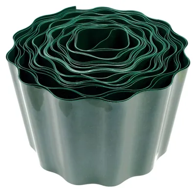 Produktbild von Jardinion Rasenkante gewellt, Beeteinfassung 9m x 20cm Grün