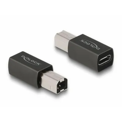 Produktbild von DELOCK USB 2.0 Adapter USB Type-C Buchse zu Typ-B Stecker