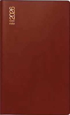 Produktbild von 2026 Rido Taschenkalender M-Planer A6 bordeaux