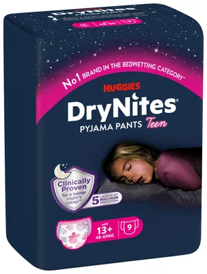 Productafbeelding van Huggies Drynites Teen 13+Kg Girl (9 stuks)