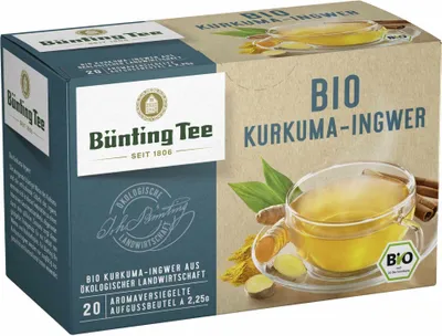 Zdjęcie produktu dla Organiczna herbata Bünting kurkuma z imbirem 45g