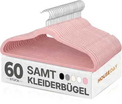 Image de Solidchoice - Lot de 60 cintres en velours antidérapants avec crochet pivotant