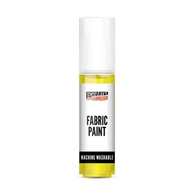 Produktbild von PENTART-Farbe für helle und dunkle Textilien, 20 ml, GELB