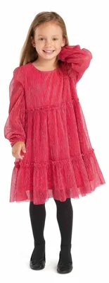 Produktbild von Minoti Kleid Rosa Gr. 134 für Mädchen