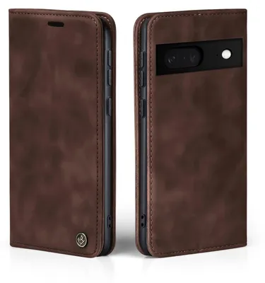 Produktbild von Handy Hülle für Google Pixel 8 Klapphülle Bookcase Flip Cover Handy Tasche Etui Farbe: Dunkelbraun