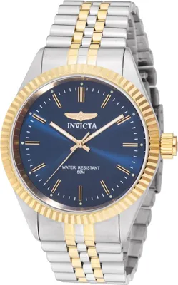 Zdjęcie produktu dla Invicta Specialty 49316 Zegarek Męski - Ruch Kwarcowy - Stal Nierdzewna z Niebieską Tarcza - 43 mm