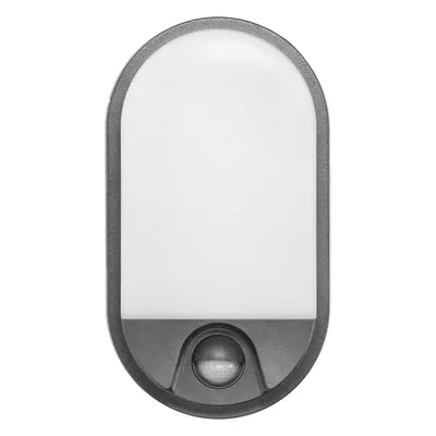 Produktbild von Adviti Nefryt Modern 15W Aussenlampe mit Bewegungsmelder 110lm 4000K, Wei IP54 Grau
