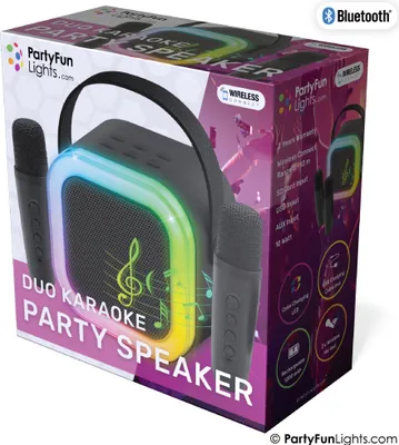 Obrázek produktu pro PartyFunLights Bezdrátový duo karaoke reproduktor, napájený přes USB