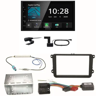 Produktbild von Kenwood DMX5020DABS Android Auto Einbauset für Golf 5 6 Passat 3C CC B7 Touran