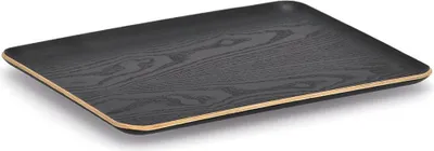 Produktbild von Zeller Present 25653, Klassisches Serviertablett, Rechteck, Holz, Schwarz, Holz, 360 mm, 280 mm