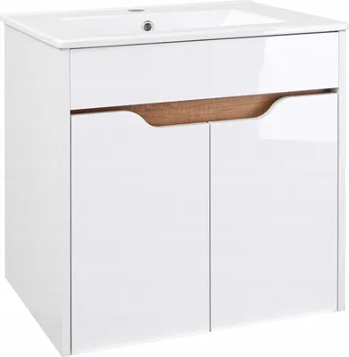 Produktbild von Stamar | Kúpeľňová skrinka - s umývadlom - 80 cm - lesklé dvierka
