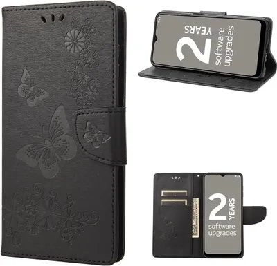 Produktbild von König Design Hülle kompatibel mit Nokia G11 / G21 Kunstleder Handyhülle - Handy Case Schwarz