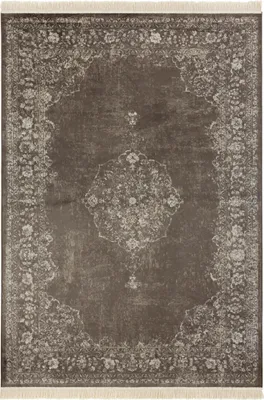 Produktbild von Hanse Home Naveh Kurzflor Teppich Oriental Vintage Medallion Schwarz