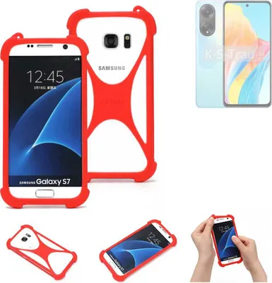Produktbild von K-S-Trade Handy-Hülle kompatibel mit Oppo A98 5G Schutz-Hülle Bumper Silikon Schutz Hülle Cover Case Silikoncase Silikonbumper TPU Softcase