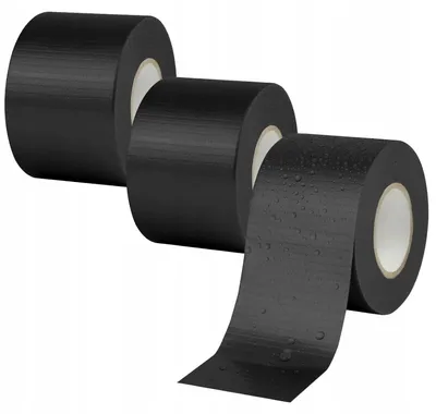 Obrázek produktu pro Pancéřová páska 48 mm x 20 m černá vodotěsná 3 role