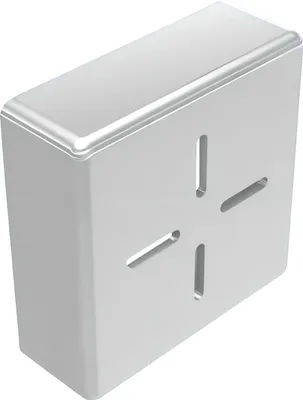Produktbild von 4x Endkappe 40x40 Silber für Solar Montageschiene, Rohrstopfen, Abdeckkappe, Aluprofil 40x40 Zubehör