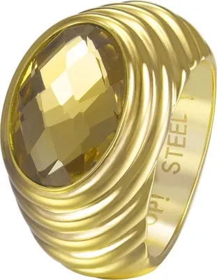 Produktbild von Joop Damen Ring Edelstahl Gold SELENA JPRG10624B1, Ringgröße:56 (17.8 mm Ø)
