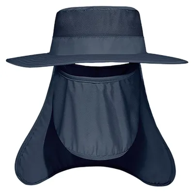 Produktbild von Anglerhut, Outdoor-Sonnenhut mit breiter Krempe, UV-Schutz, Gesichtsschutz und Nackenschutz