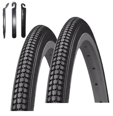 Produktbild von 2 x Kenda K-103 Fahrradreifen 27 x 1 1/4 (32-630) Schwarz inkl. Reifenheber