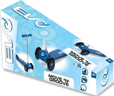 Image de HTI Roller EVO Move N Groove bleu - Trottinette pour enfants, jouet favorisant la motricité