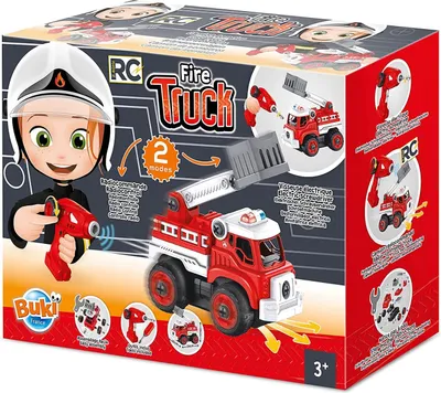 Produktbild von Buki Feuerwehrauto - RC Spielzeugauto fr Kinder ab 3 Jahren