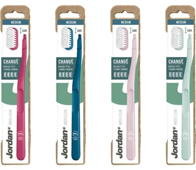 Productafbeelding van Jordan Tandenborstel Green Clean Chan (1 stuk)